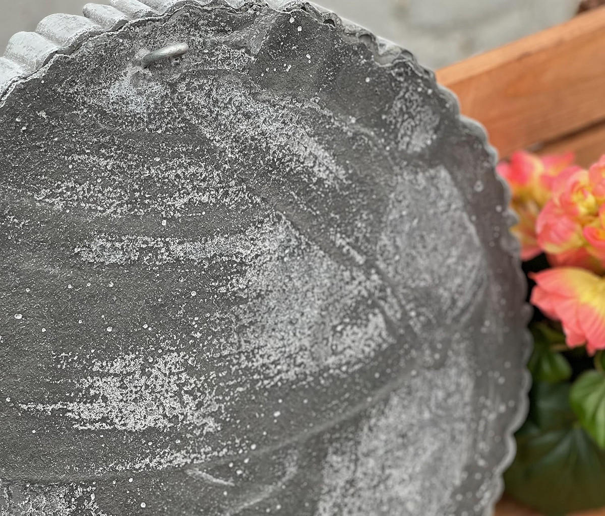 STEINFIGUR Mandala rund frostfest Steinguss - Grau, Stein (3/33/33cm) - stoneandstyle