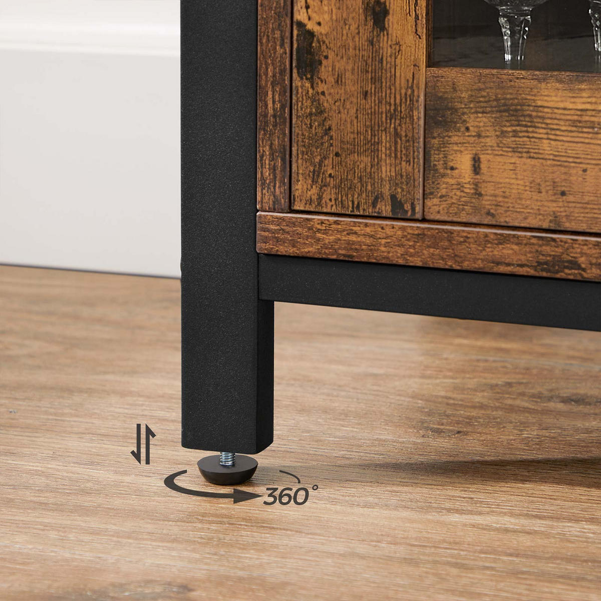 KÜCHENSCHRANK SIDEBOARD - Braun, Holzwerkstoff (33/75/110cm) - Hansiro