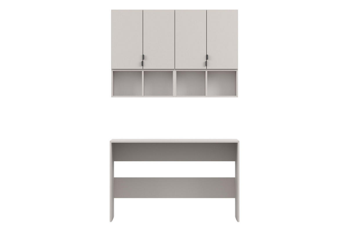 JUGENDZIMMER MANO B 5-teilig in Kaschmir - Kaschmir, Holzwerkstoff (120/200/50cm) - Deine Möbel 24
