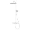 ÜBERKOPFBRAUSESET mit Dreiwege-Thermostatmischventil Regendusche Weiß - Weiß, Metall (36/106.6/48.7cm) - EMKE