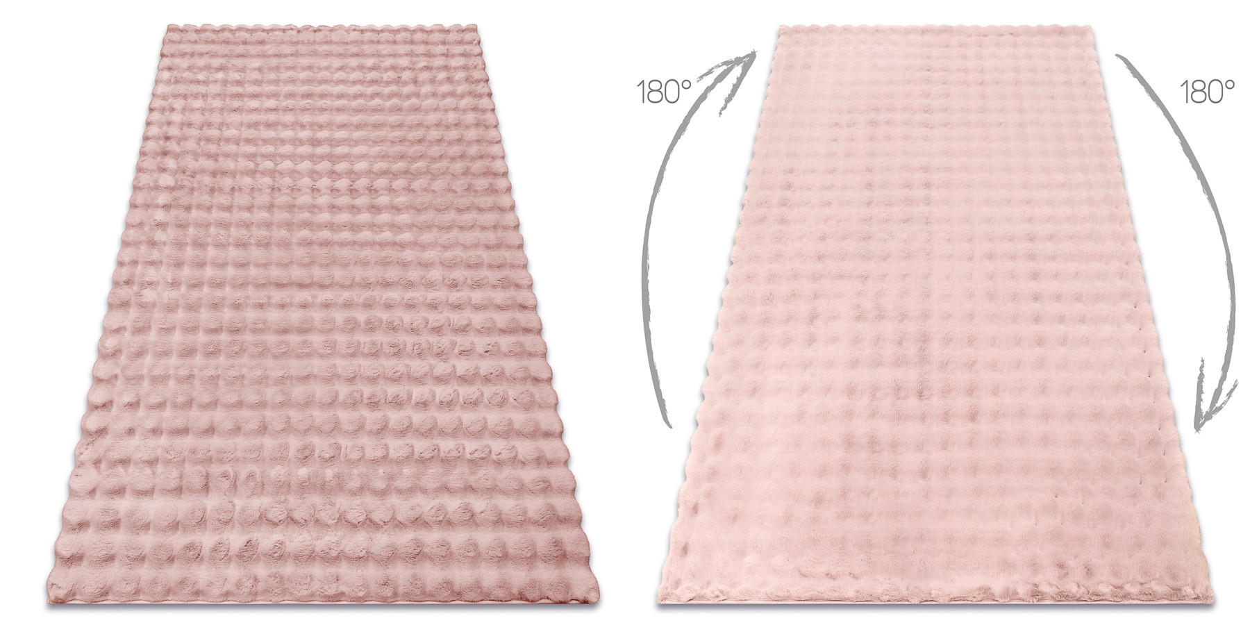 TEPPICH Bubble 120/170 cm - Pink, Textil (120/170cm) - rugsX