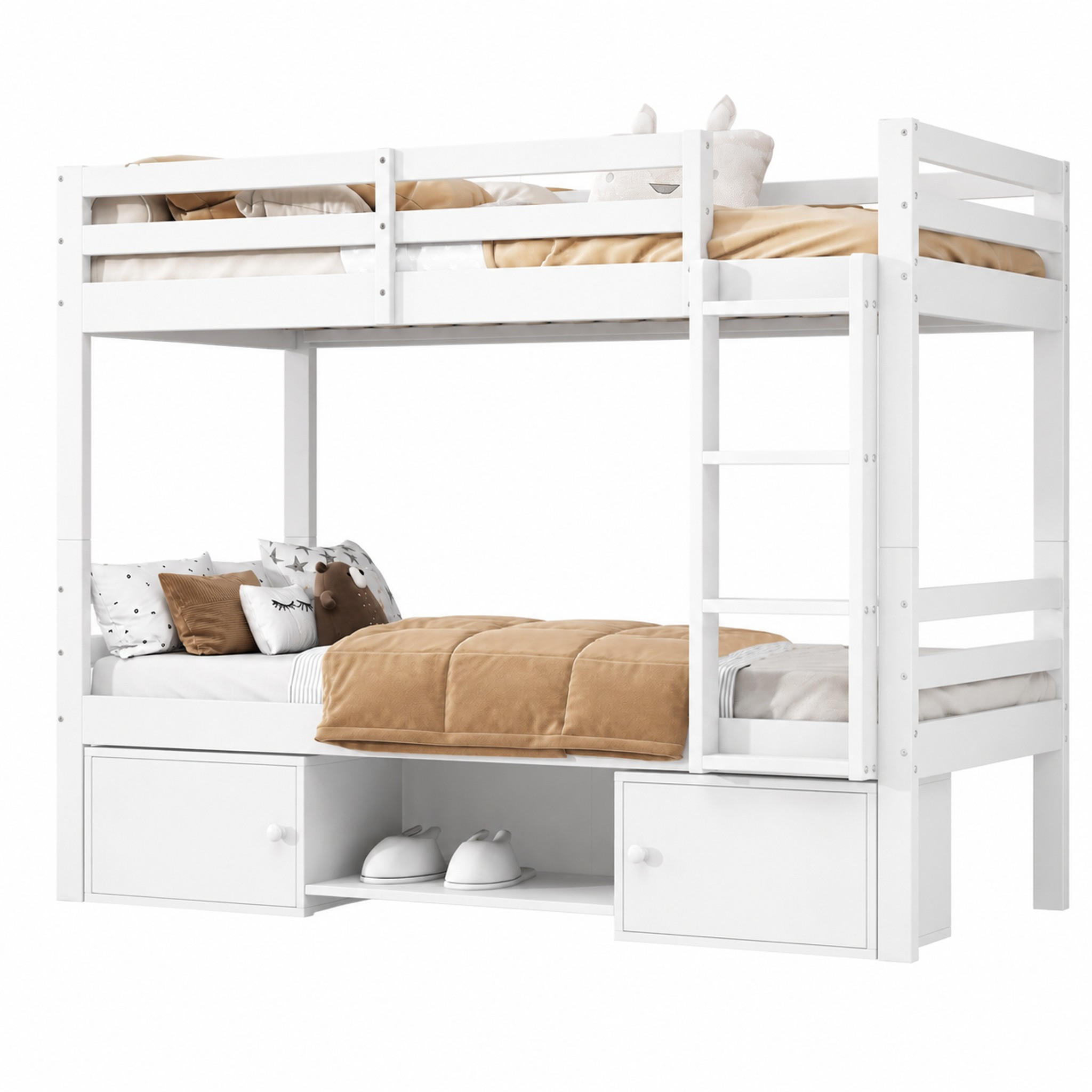 Meubliv Etagenbett Beige 90x200 cm