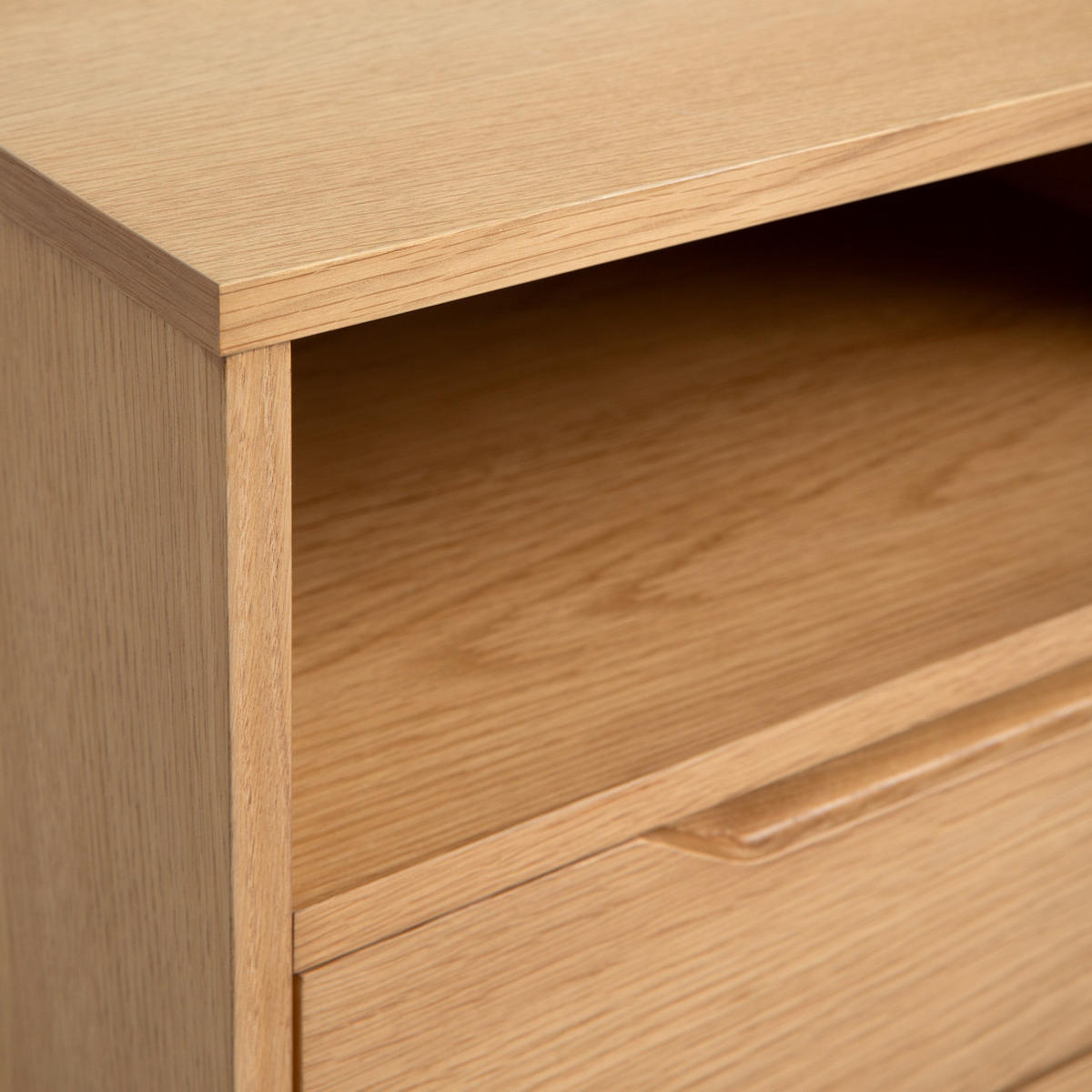 NACHTTISCH Enola Natur 50 cm x 50 cm - Braun, Holz (50/50/35cm) - Kenay Home