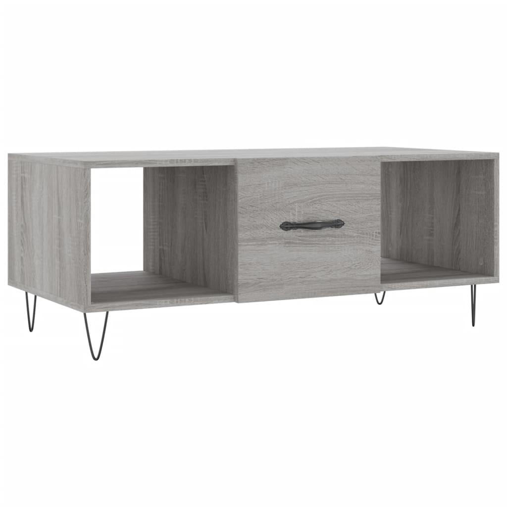 COUCHTISCH Grau Sonoma 102x50x40 cm Holzwerkstoff - Grau, Holzwerkstoff (50/102/40cm) - furnicato
