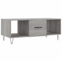 COUCHTISCH Grau Sonoma 102x50x40 cm Holzwerkstoff - Grau, Holzwerkstoff (50/102/40cm) - furnicato