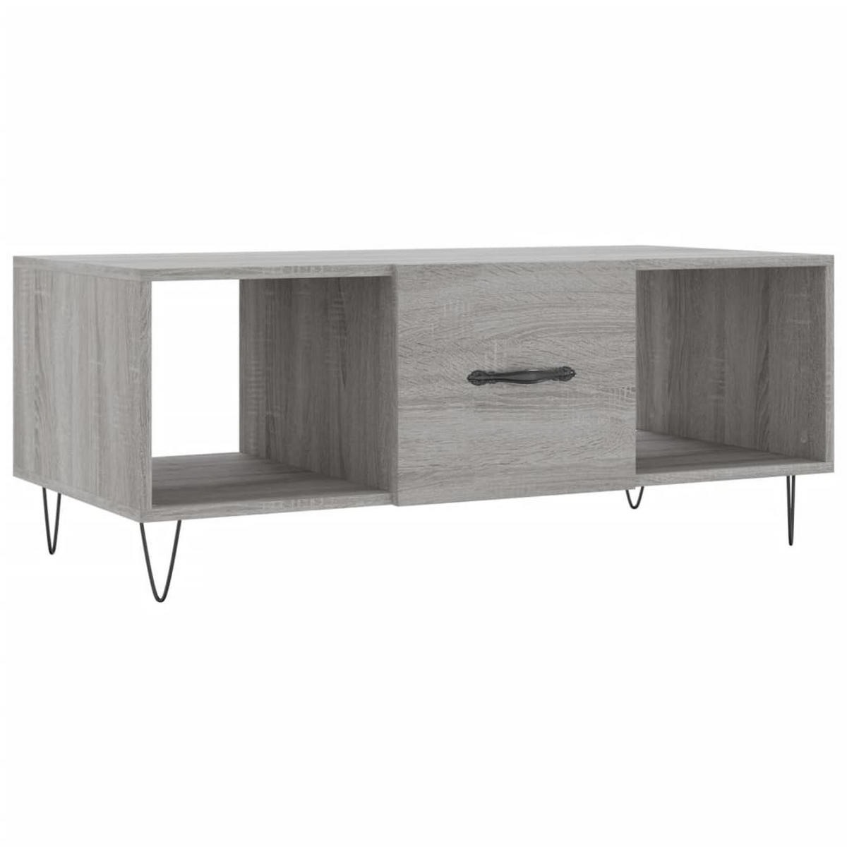 COUCHTISCH Grau Sonoma 102x50x40 cm Holzwerkstoff - Grau, Holzwerkstoff (50/102/40cm) - furnicato