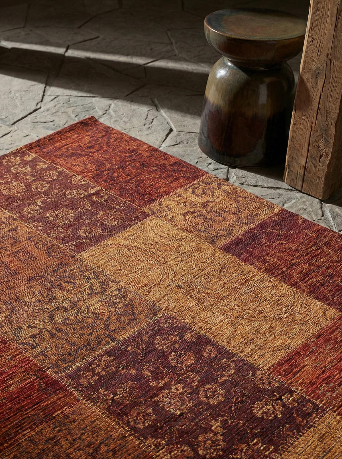 TEPPICH Jacquard-Vintage, elegant COQUET OPAL, Orange 200x290 cm - Orange, Textil (200/290cm) - KADIMA DESIGN