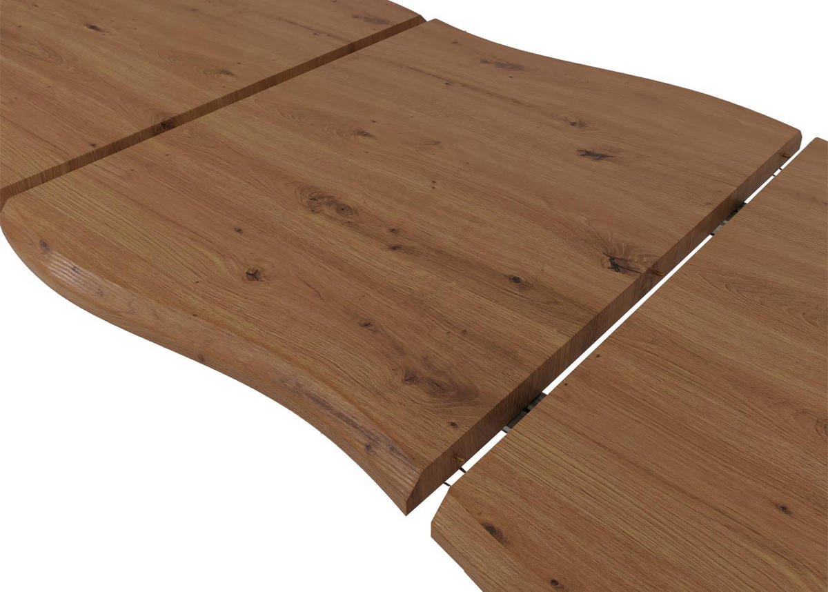 ESSZIMMERTISCH eckig Walnuss Dekor - Walnussfarben, Holz (90/220/77cm) - MCW