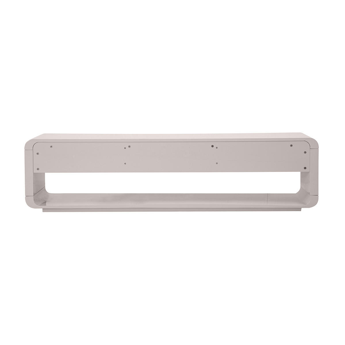 TV-MÖBEL Design beige glänzend mit 3 Schubladen L179.5 cm SAILOR - Beige, Kunststoff (39/45/179.5cm) - Miliboo