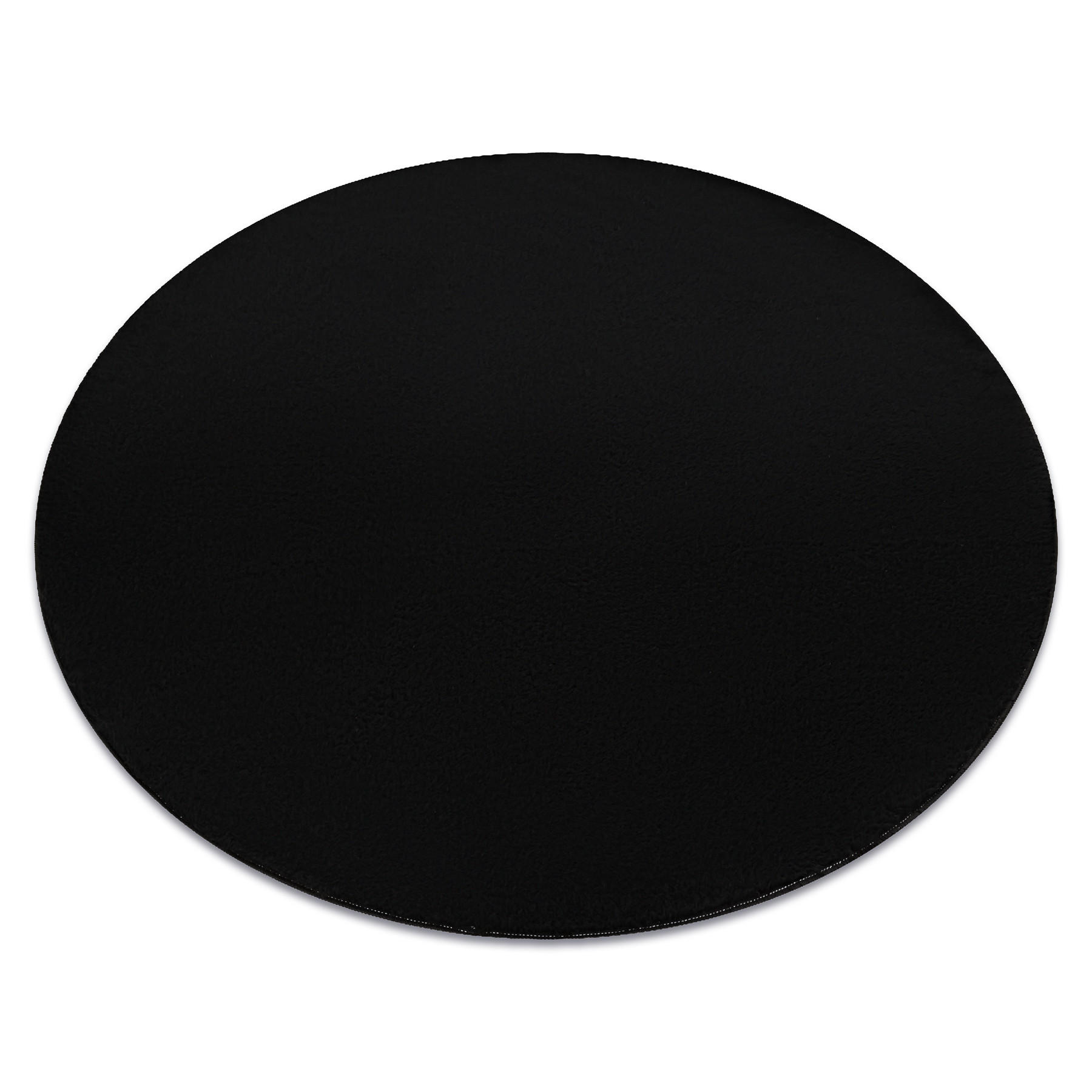 rugsX Teppich Schwarz 80x80 cm
