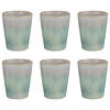 LATTE MACCHIATO GLAS (6er-Set) Artisan 320 ml - Mintgrün, Keramik (0.32L) - Butlers