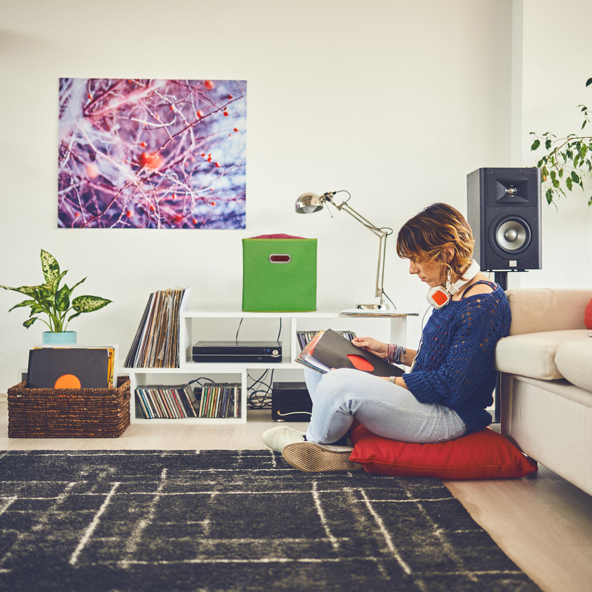 4XAUFBEWAHRUNGSBOX - Beige, Wellpappe/Textil (30/30/30cm) - Relaxdays