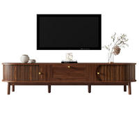 TV-SCHRANK mit Schublade und Schiebetüren 170 cm MDF Walnut - Braun, Holzwerkstoff (39.5/38/170cm) - Beauniv
