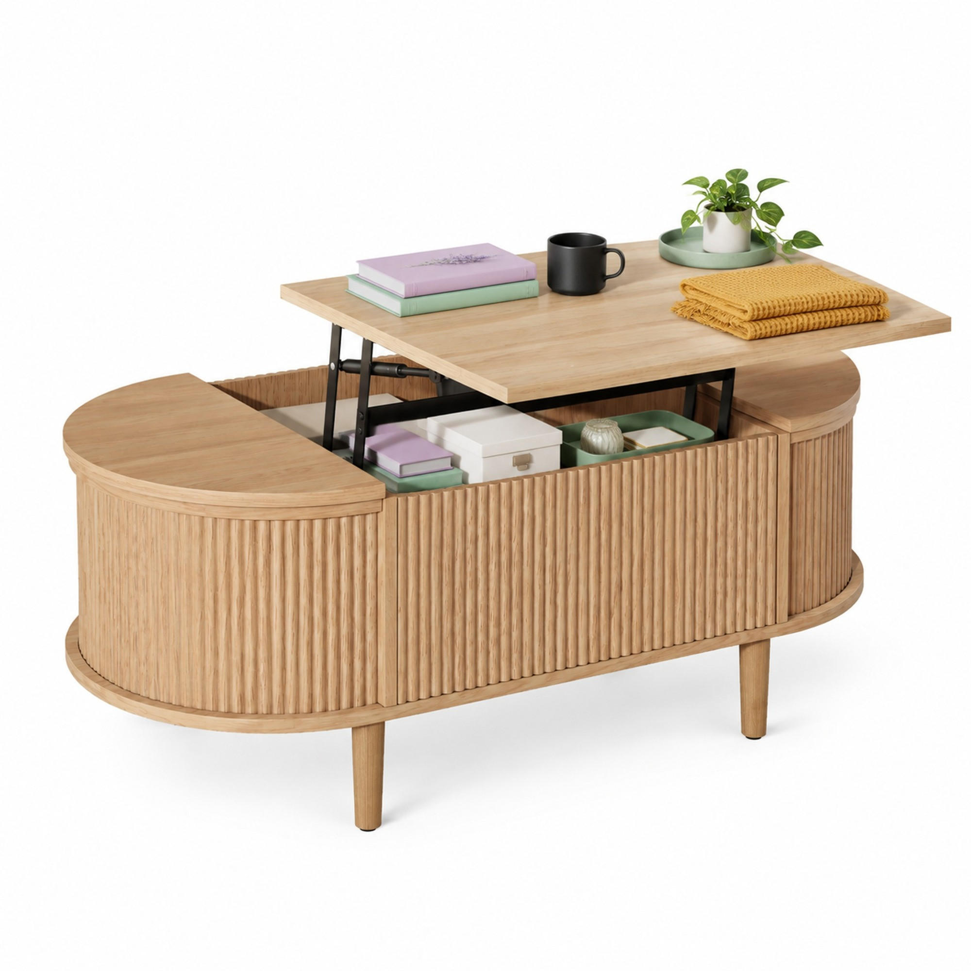 Ivmeu Couchtisch Eiche 48x53.5x100 cm