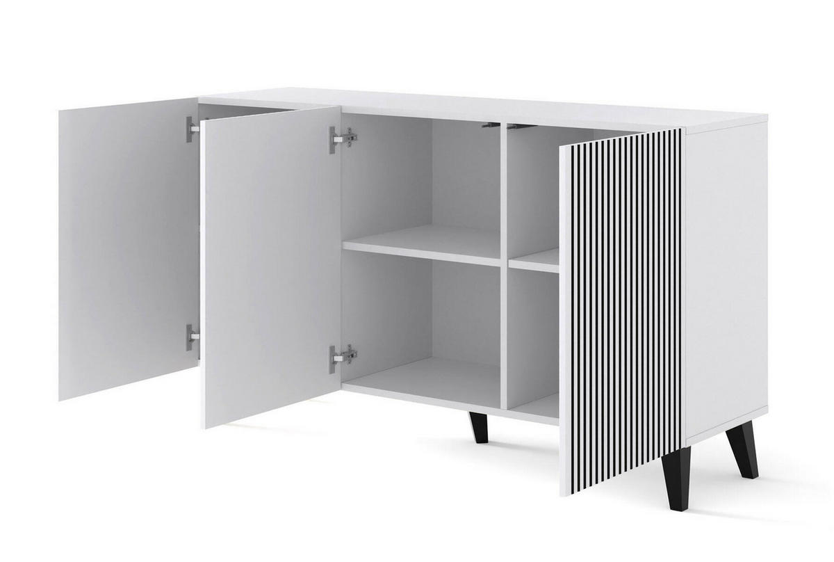 SIDEBOARD WEIß - Weiß, Holzwerkstoff (150/87/42cm) - FURNLUX