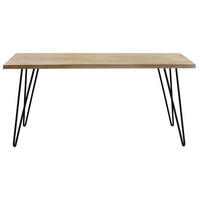 ESSTISCH Massiv Mangoholz L160 VIBES - Naturfarben, Holz (160/90/76cm) - Miliboo