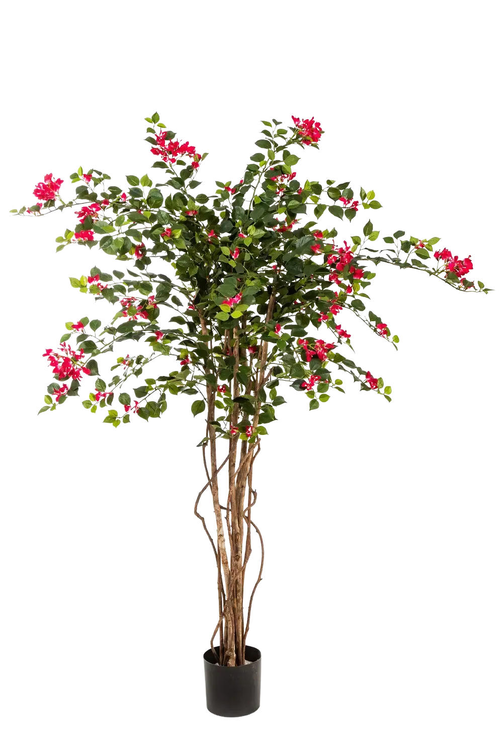 KUNSTBAUM Künstlicher Drillingsblumenbaum - Rachel 150 cm - Rot, Kunststoff (150cm) - aplanta