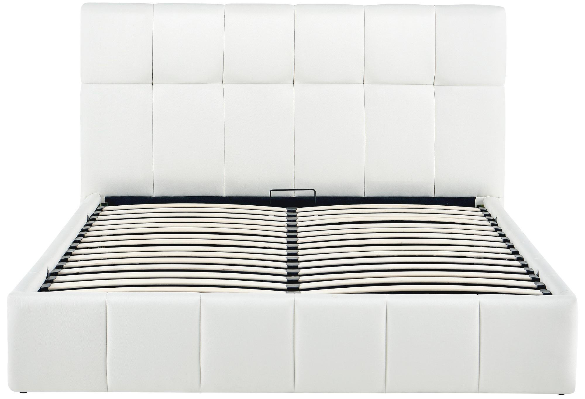 POLSTERBETT Negad Stoff Creme Bett 160x200 - Creme, Textil (160/200cm) - DELUKE