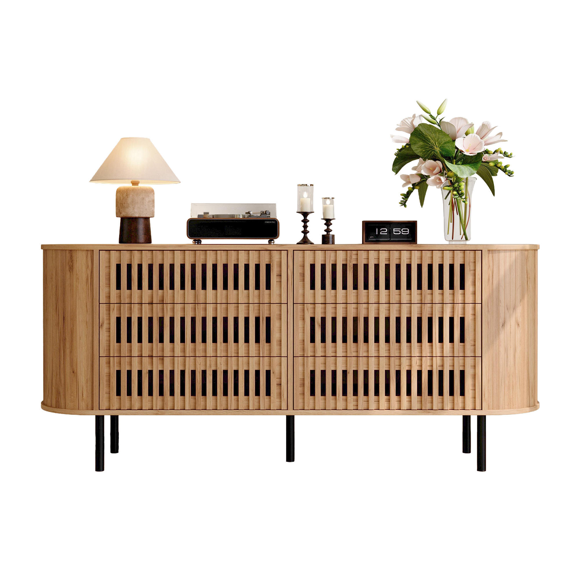 Flieks Sideboard Natur 160x70x40 cm