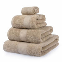 FROTTIERSET Essential 4-teilig beige - Beige, Textil (100/150cm) - Homescapes