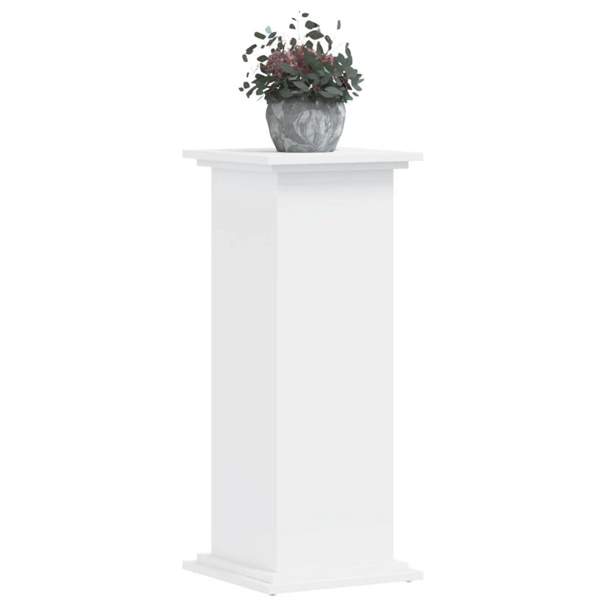 PFLANZENSTÄNDER Weiss 33/33/80 Cm Holzwerkstoff - Weiß, Holzwerkstoff (33/80/33cm) - vidaXL