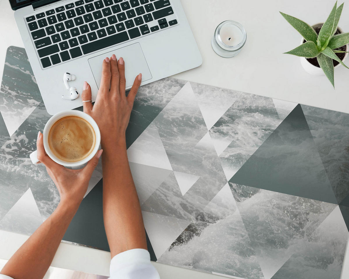 SCHREIBTISCHUNTERLAGE 100x50 cm Grün - Grün, Kunststoff (100/50/1.6cm) - Wallfluent