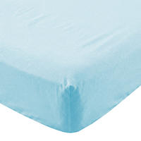 SPANNBETTTUCH basic 60x120x14 cm (kinderbett) blau - Blau, Textil (70/140cm) - Happy Friday