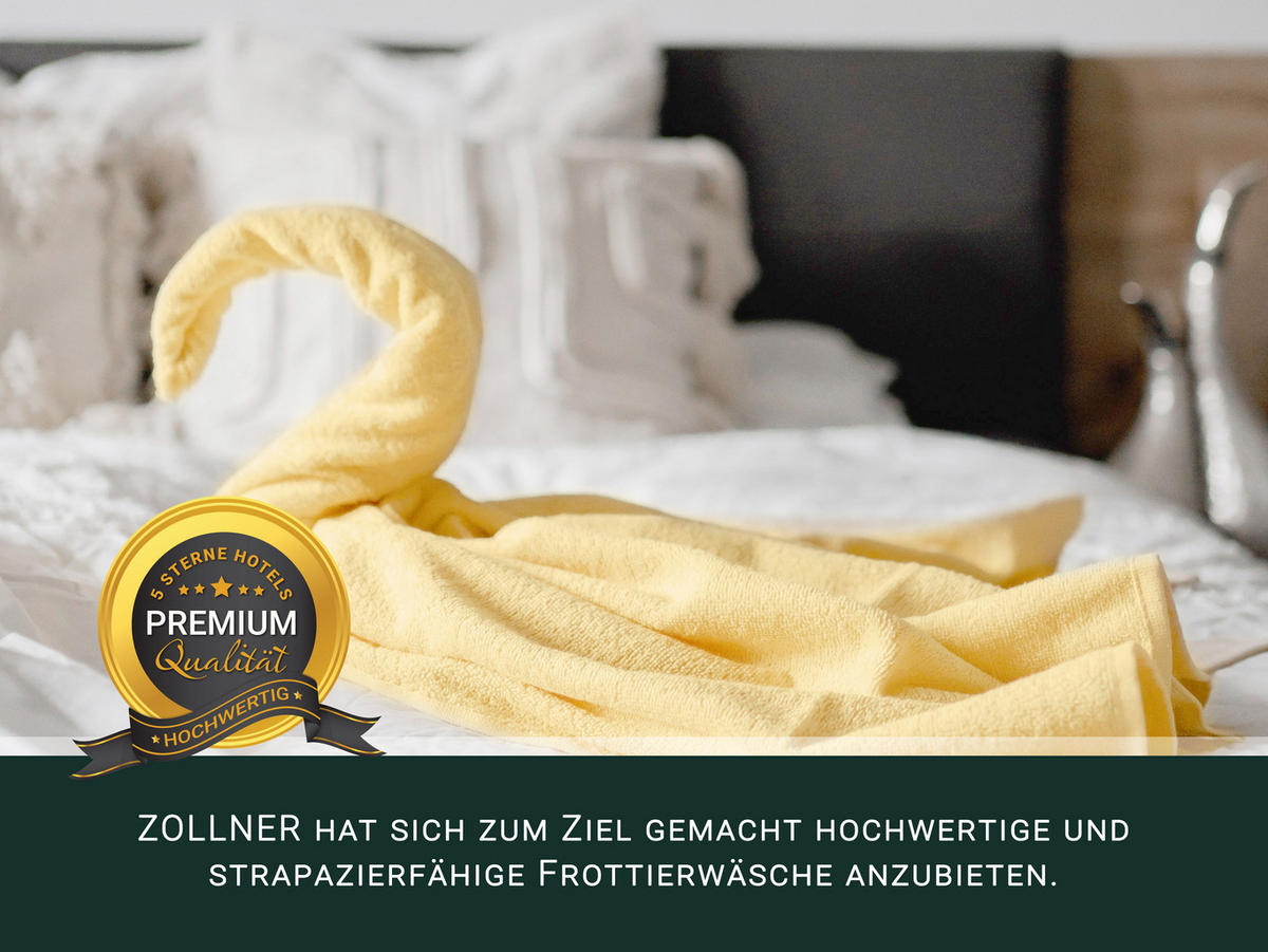 DUSCHTÜCHER, 3er-Set, 70x140 cm, 100% Baumwolle, Gelb - Gelb, Textil (70/140cm) - Zollner