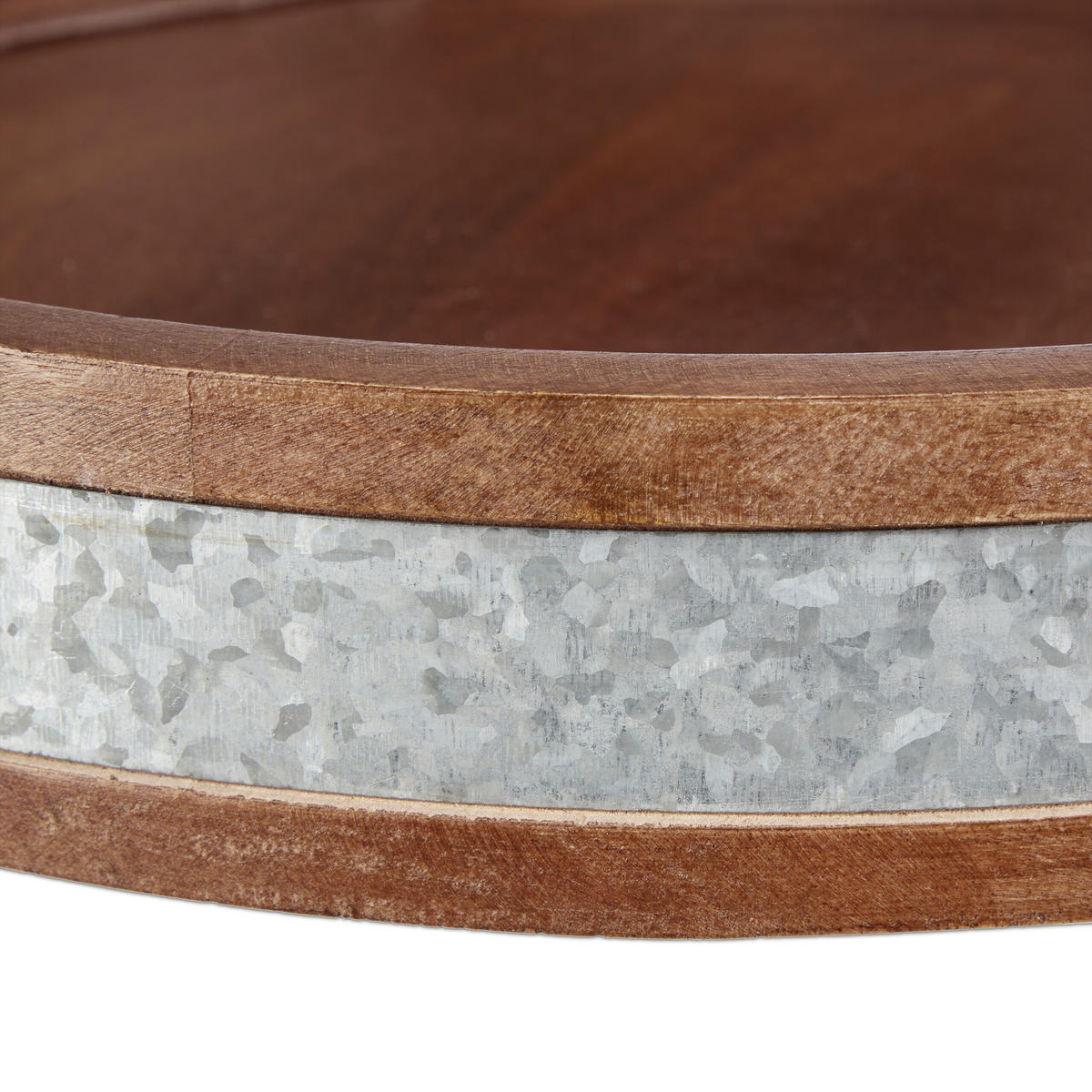 TABLETT - Braun, Holz/Metall (36/9/35cm) - Relaxdays
