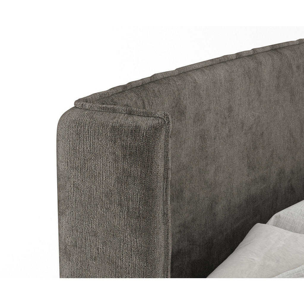 Thumbnail - Maison de Reve Kontinentalbett, Dunkelbraun, Textil, Buche, Kiefer, H3, Höhe ca. 20 cm, 180x200 cm, Oeko-Tex® Standard 1...