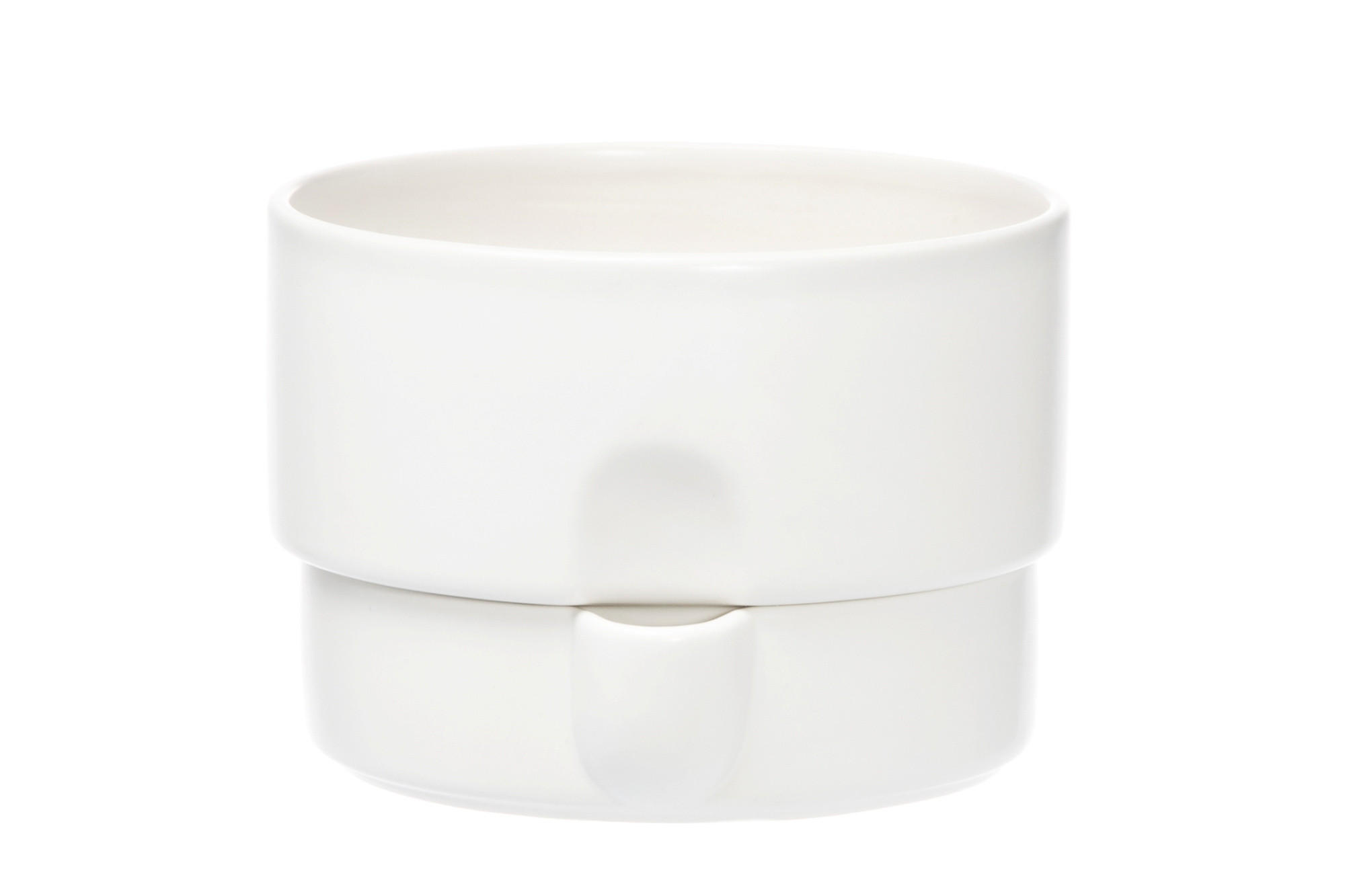 BLUMENTOPF mit Bewässerungssystem Ø 21 cm - Weiß, Keramik (21/15cm)