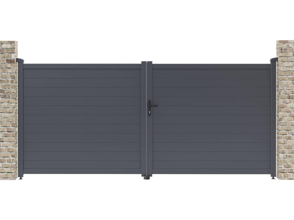Habitat Garten Tor Grau 350x155.9x350 cm
