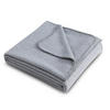 FLEECEDECKE eco-line grau meliert 140/190 cm Ketteleinfassung Anti-Pilling - Grau, Textil (140/190cm) - wometo