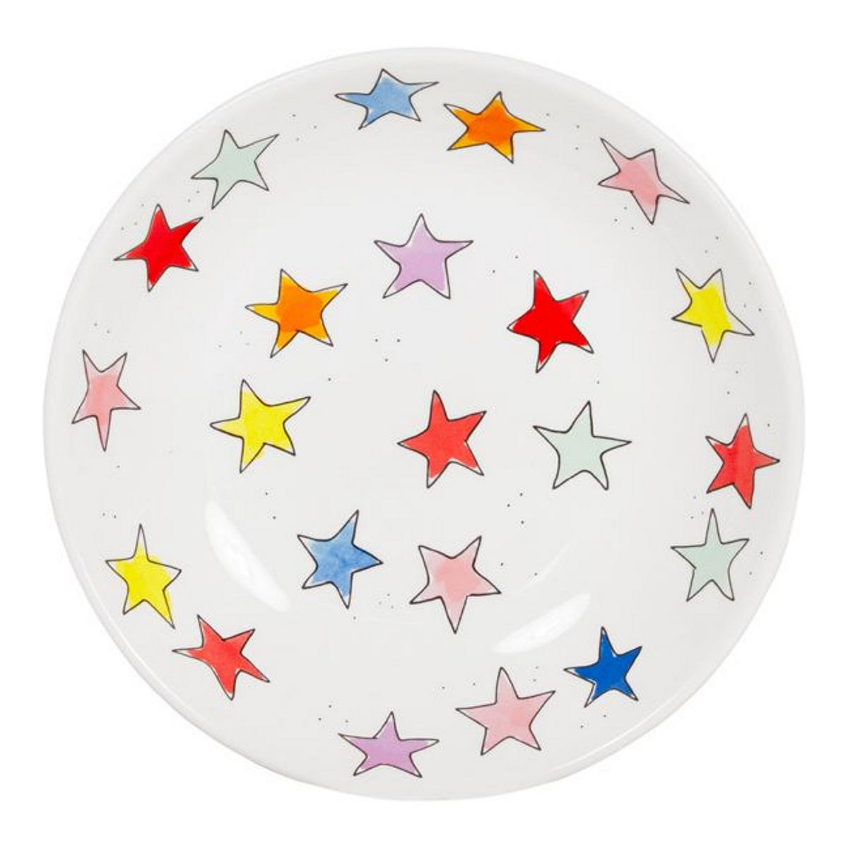 SCHALE Sterne in Bunt - 23cm - Multicolor, Keramik (23/23cm) - Blond Amsterdam