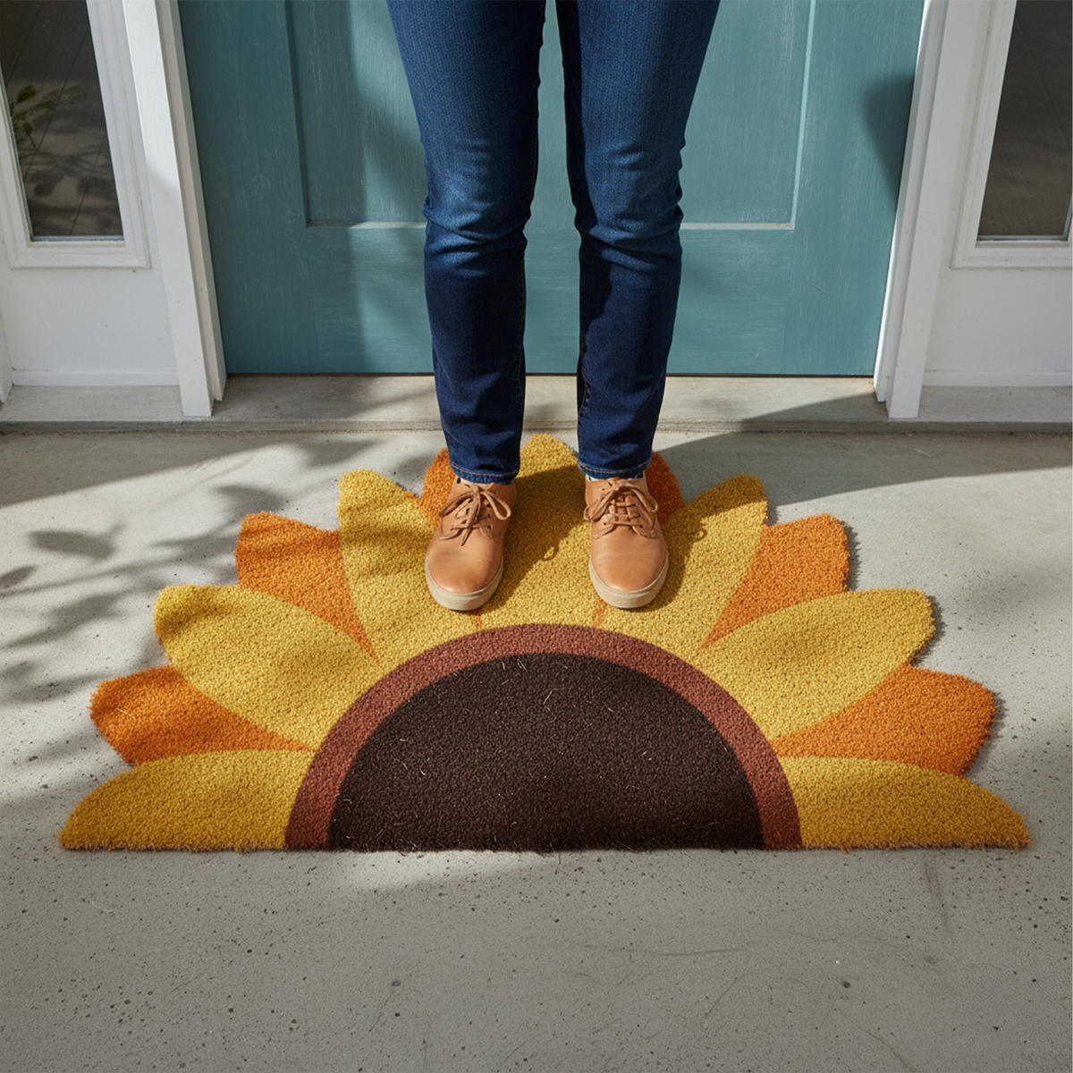 FUSSMATTE - Multicolor, Kunststoff/Textil (80/50cm) - Relaxdays