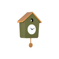 WANDUHR Cuckoo 23/10/26 cm - Olivgrün, Kunststoff (10/26/23cm) - Karlsson