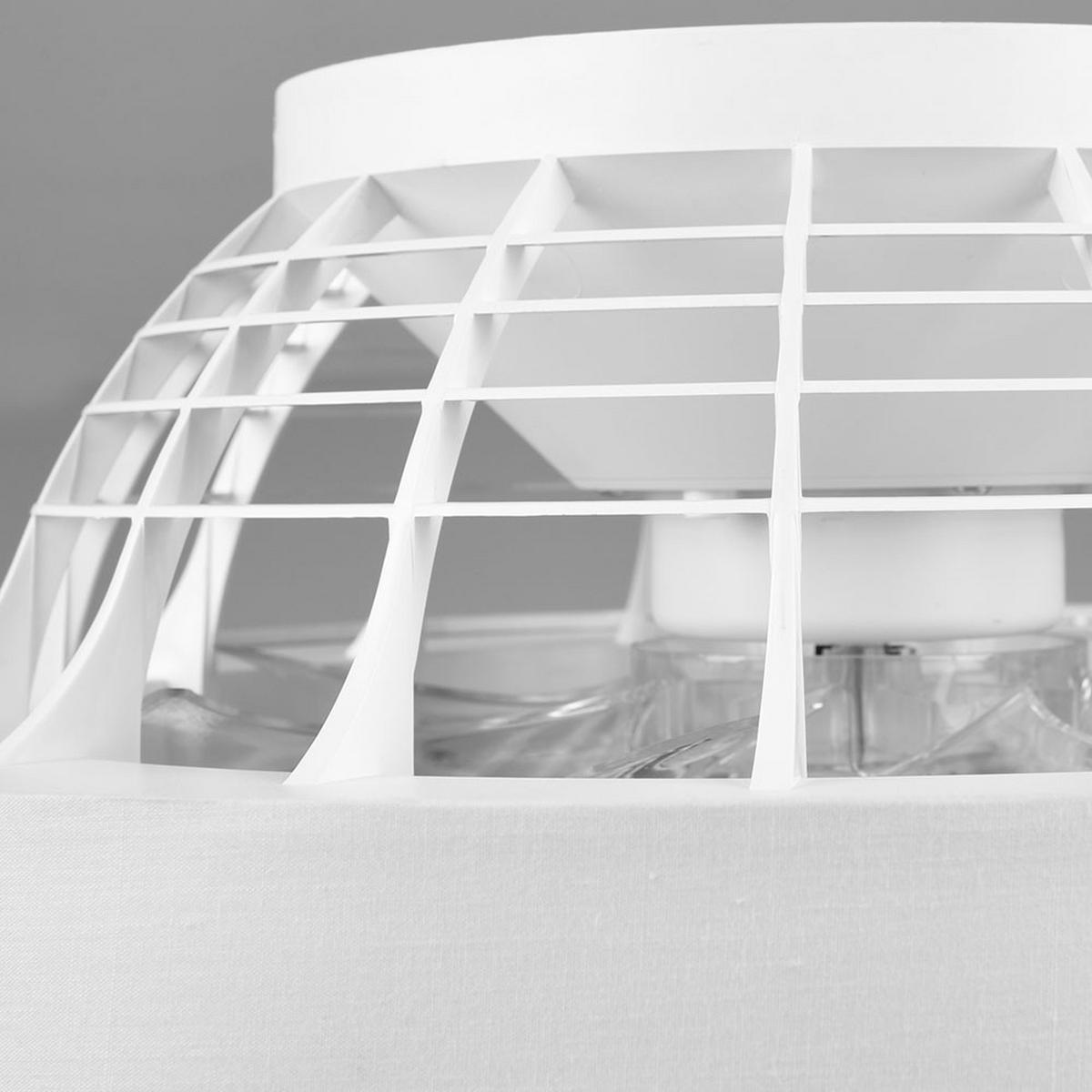 LED DECKENLEUCHTE Farsund Weiß - Weiß, Textil (47/47/20cm)