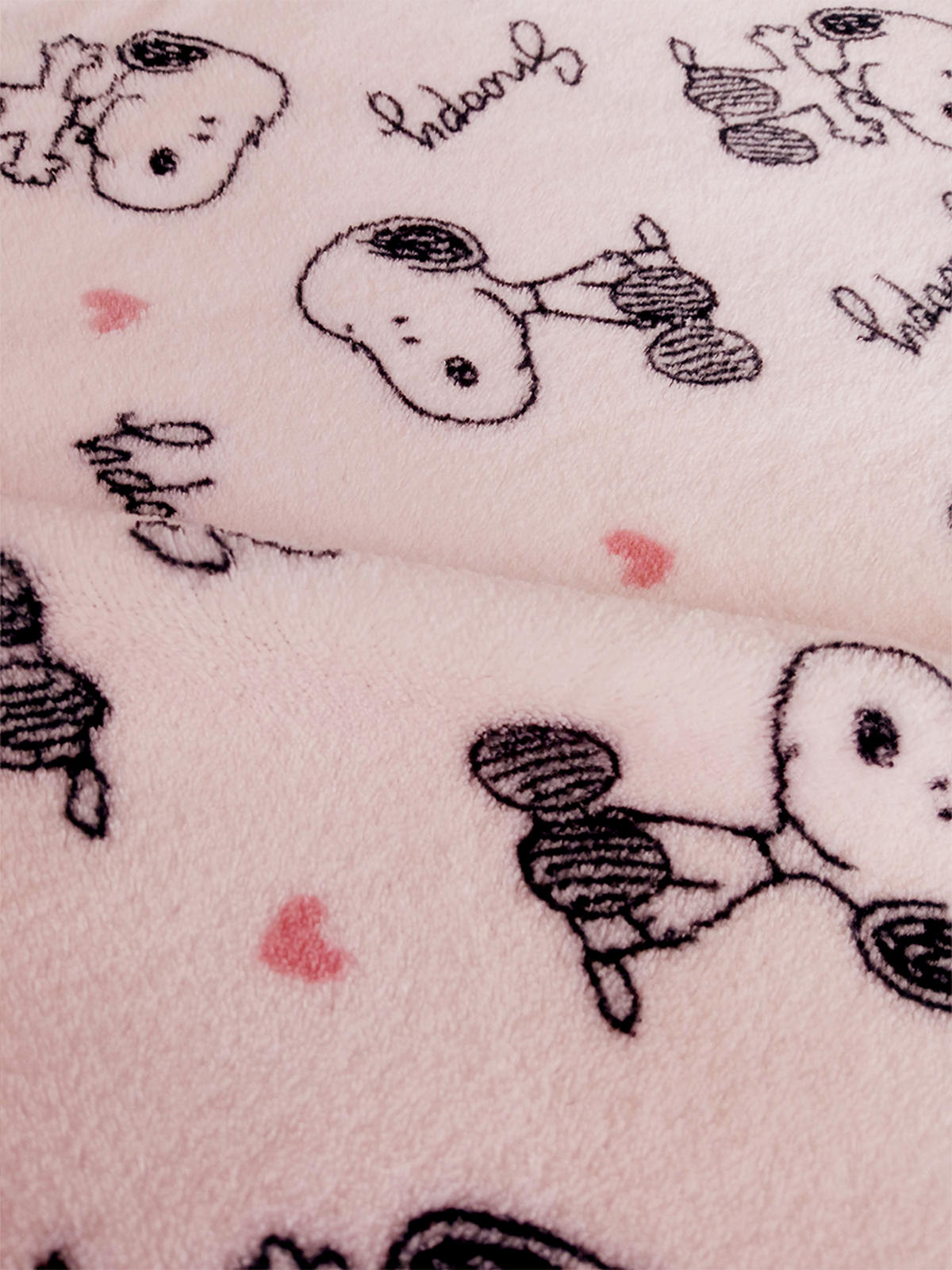 KUSCHELDECKE The Peanuts Snoopy TV Decke mit Ärmeln und Taschen Rosa 130 x 170 cm - Rosa, Textil (130/170cm) - United Labels
