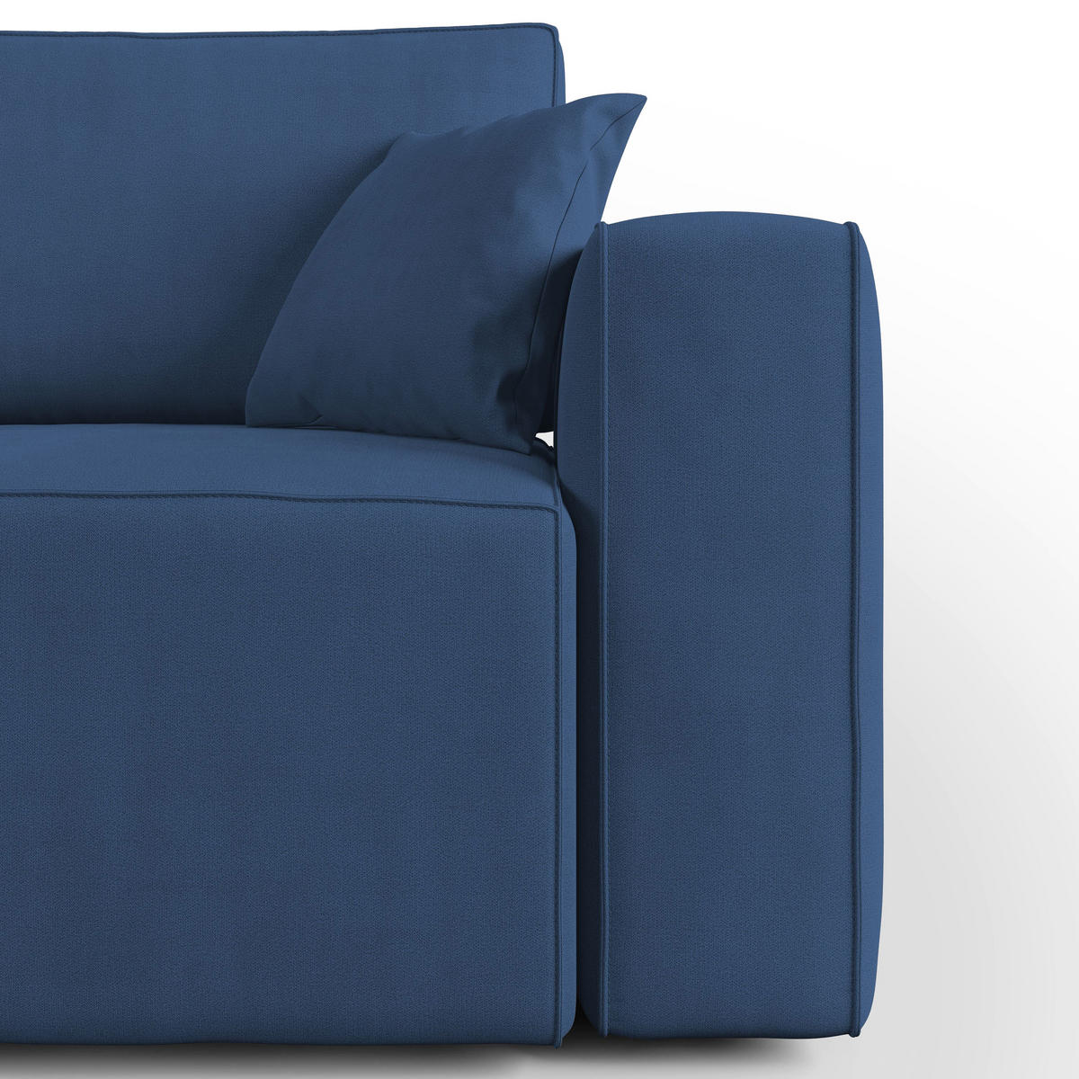 LINEARSOFA Morfeo - Blau, Textil (180/86/99cm) - Divani.store