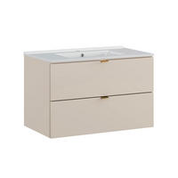 WASCHTISCH 80cm Azel Kaschmir - Beige, Holzwerkstoff (80/50/46cm) - Petits-meubles