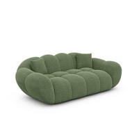 2-SITZER-SOFA Liva Grün Strukturstoff - Grün, Textil (200/70/93cm) - VAROYAL