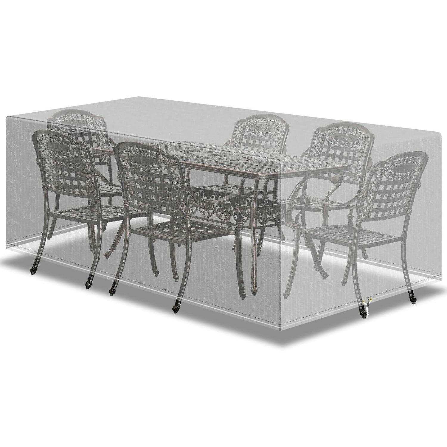 ABDECKHAUBE für Gartenmöbel 250 x 210 x 90 cm - Transparent, Kunststoff (250/90/210cm)