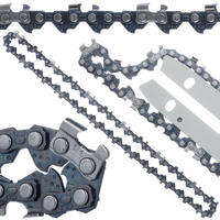 SÄGEKETTE 8 Zoll - 1/4 Zoll, 24 Schneidezähne, 48 Treibglieder, kompatibel mit Mini-Elektrosägen - Multicolor, Kunststoff/Metall (12/8/1cm)