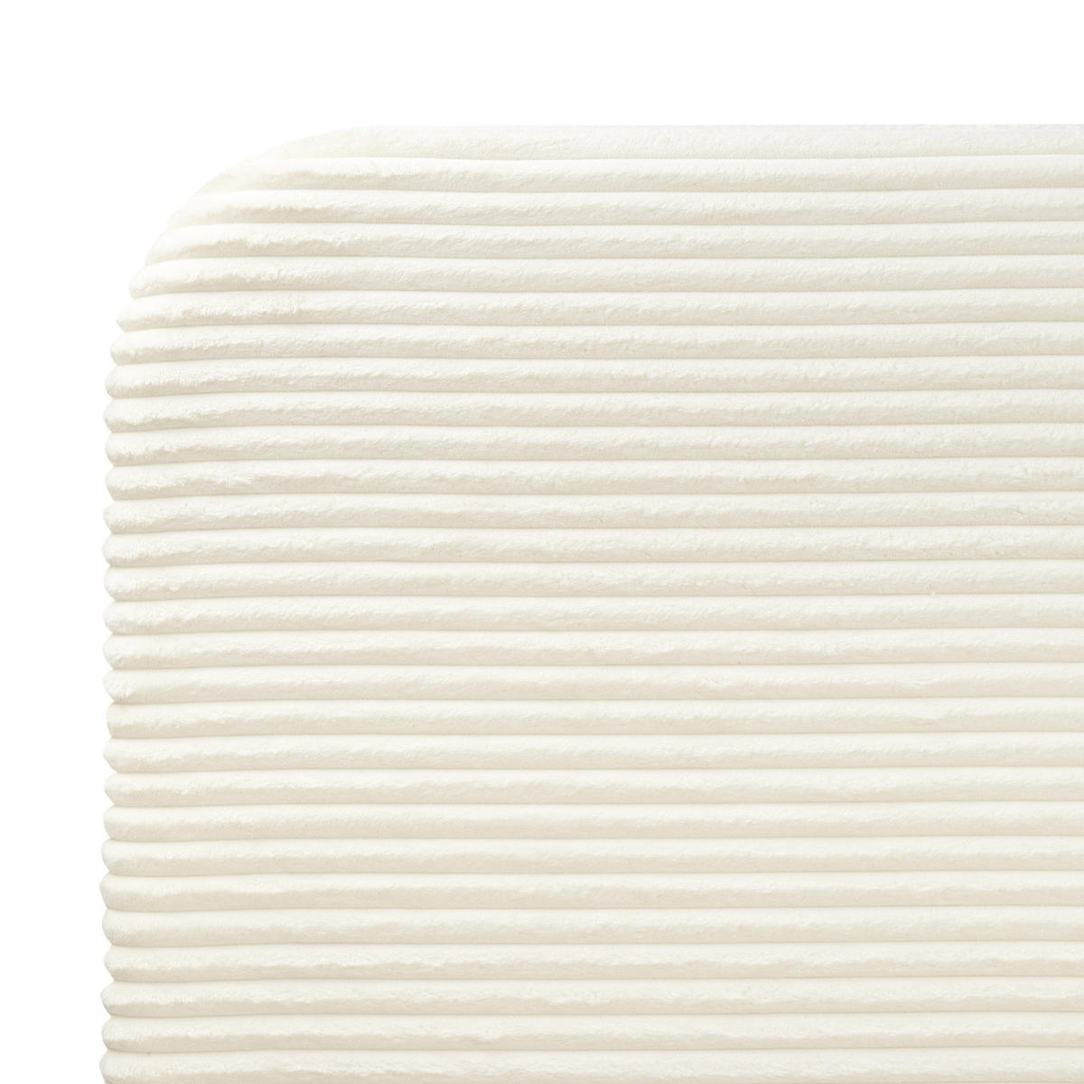 POLSTERBETT mit Lattenrost 140/200 cm Weiß Flayat - Creme, Textil (140/200cm) - Beliani