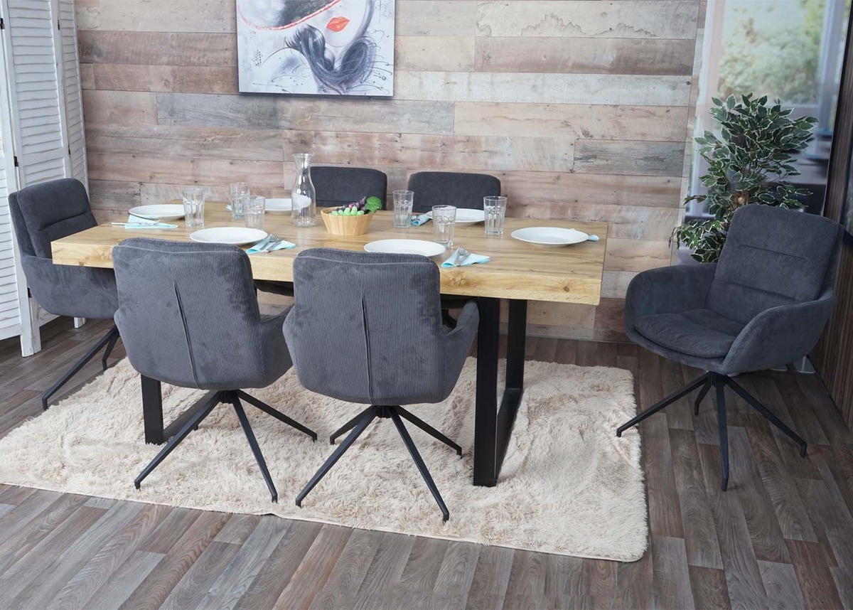 ESSZIMMERSTUHL Grau - Grau, Textil (60/89/54cm) - MCW