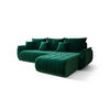 ECKSOFA mit Schlaffunktion TOKYO R Monolith 37 Rechts - Grün, Textil (280/185cm) - Bedante