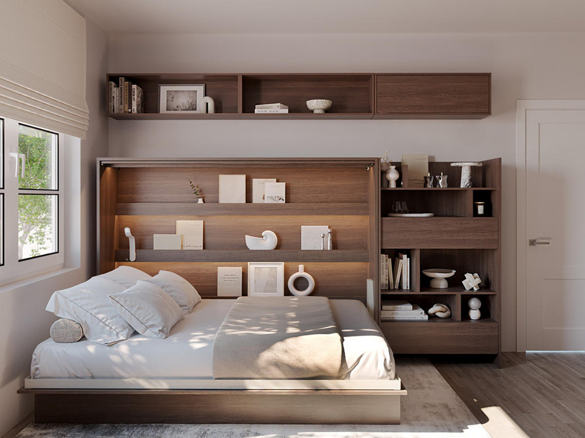 SCHRANKBETT BED CONCEPT BC-04 Matratze - Alteiche, Holzwerkstoff (140/200cm) - Meblini