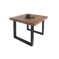ESSTISCH RIO - Schwarz/Braun, Holz/Metall (80/80/77cm) - SAM