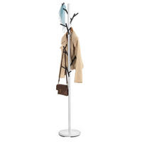 KLEIDERSTÄNDER ZENO - Schwarz/Weiß, Metall (30/177/30cm) - IDIMEX