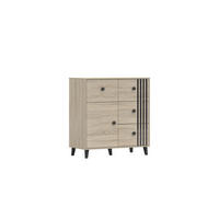 KOMMODE FORTEN 4sd - Sonoma Eiche, Holzwerkstoff (90/97/45cm) - Möblo